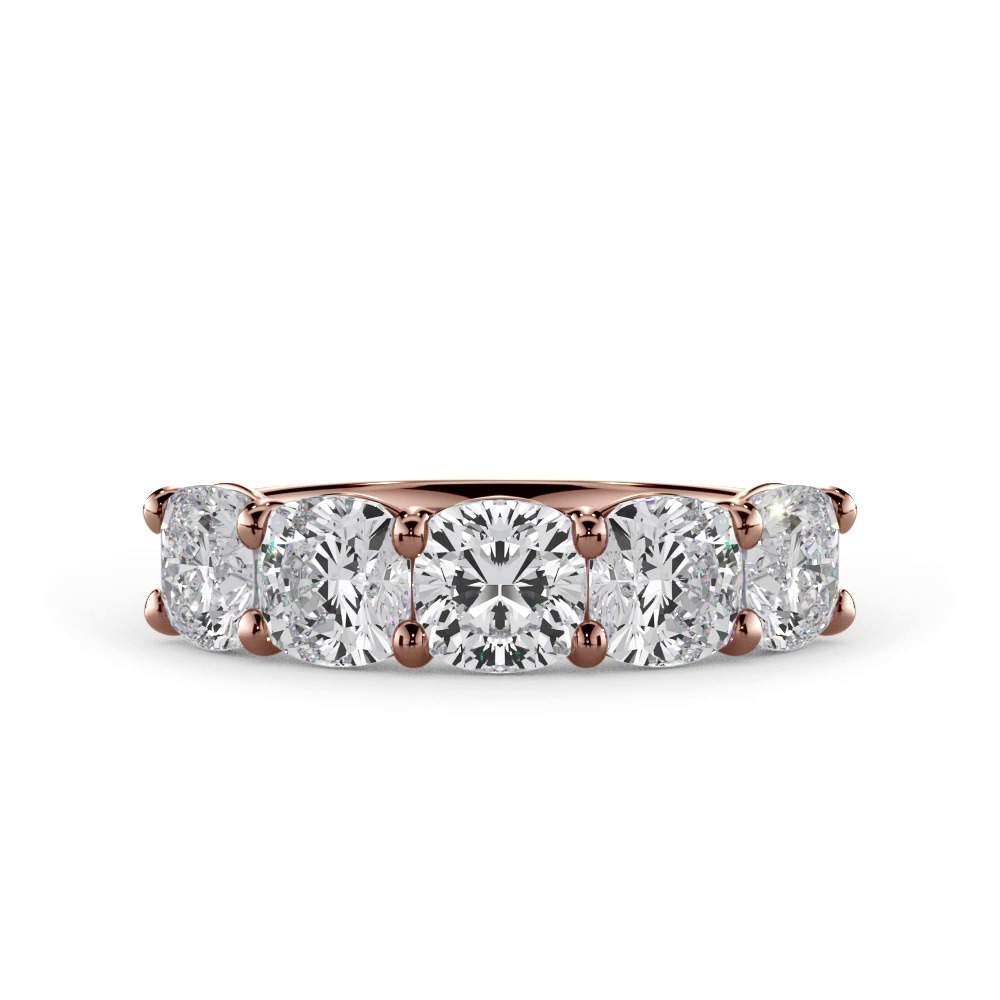 360 degree view of Cushion Cut Diamond 5 Stone Ring (3.50 ct. tw.)