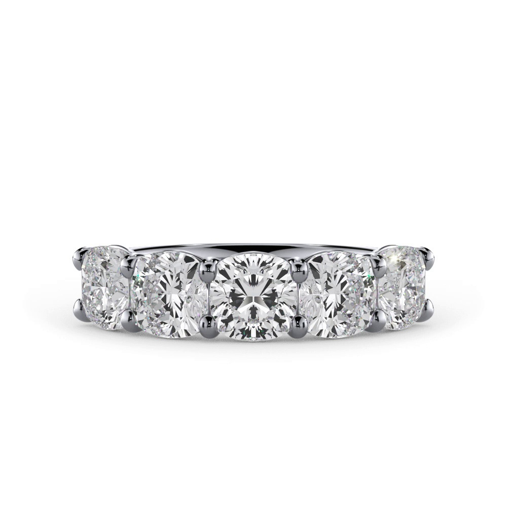 360 degree view of Cushion Cut Diamond 5 Stone Ring (3.50 ct. tw.)