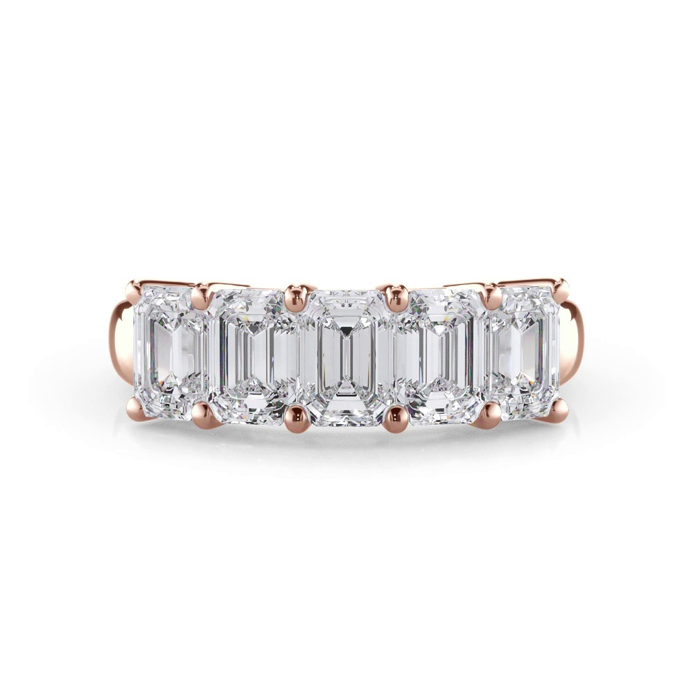 360 degree view of Emerald Cut Diamond 5 Stone Ring (2.50 ct. tw.)
