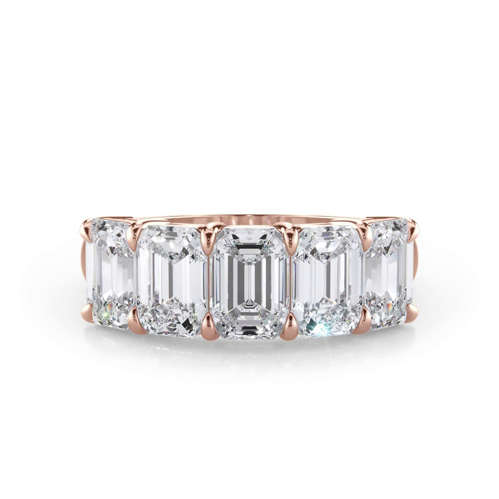 360 degree view of Emerald Cut Diamond 5 Stone Ring (3.50 ct. tw.)