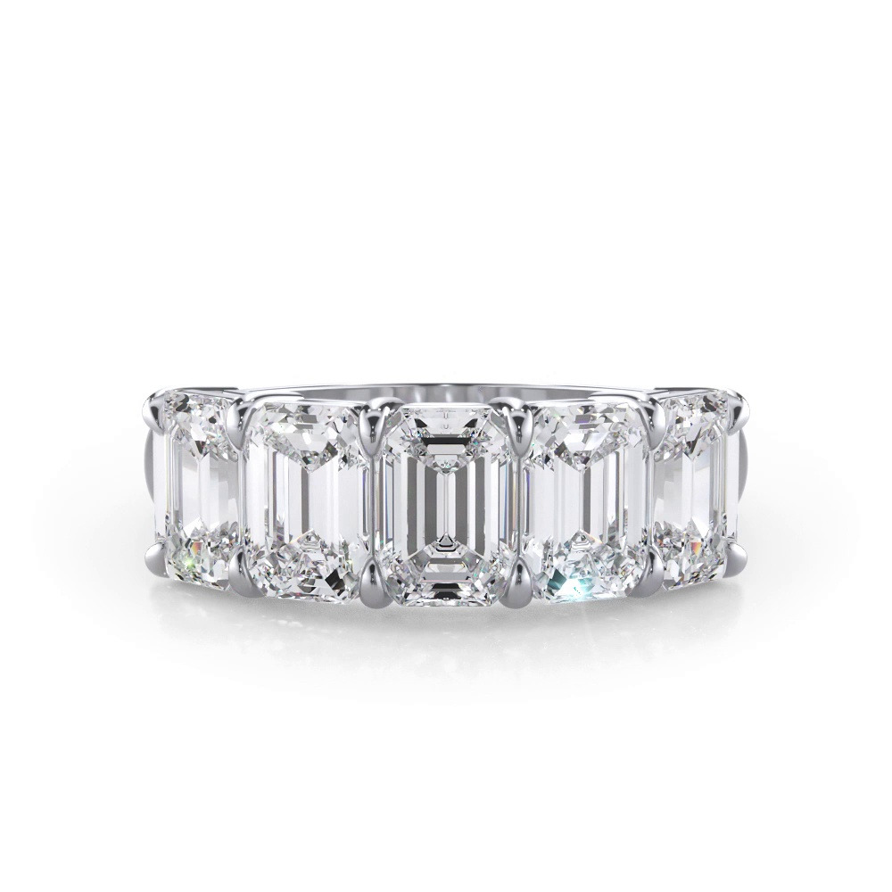 360 degree view of Emerald Cut Diamond 5 Stone Ring (3.50 ct. tw.)