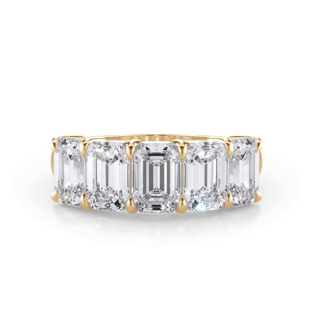 360 degree view of Emerald Cut Diamond 5 Stone Ring (3.50 ct. tw.)