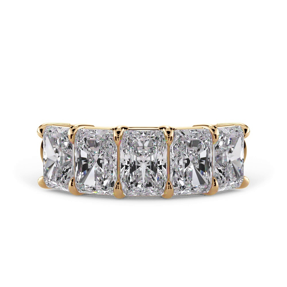 360 degree view of Radiant Cut Lab Diamond 5 Stone Ring (3.00 ct. tw.)
