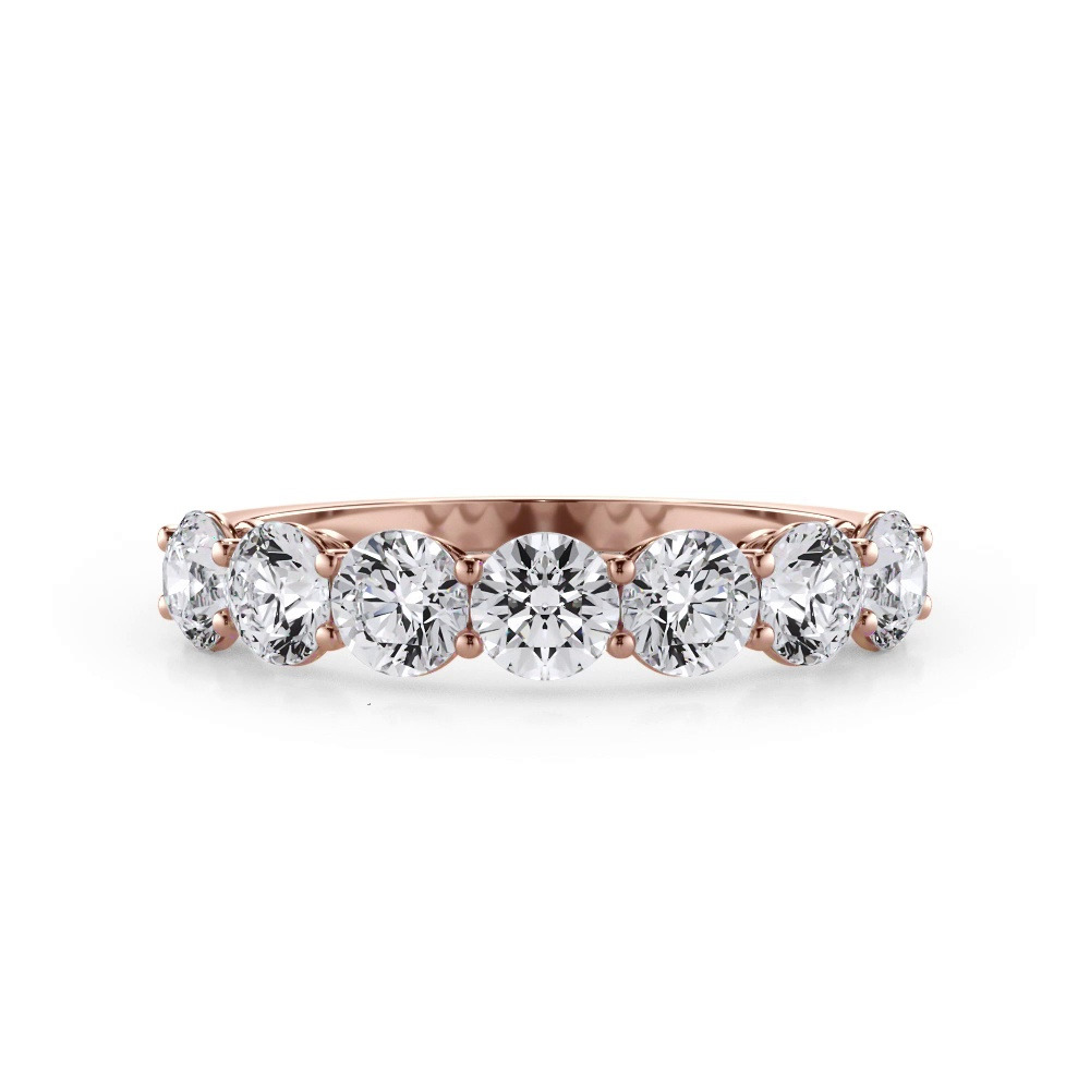 360 degree view of Classic Seven-Stone Round Lab Diamond Band (1.00ct. tw.)