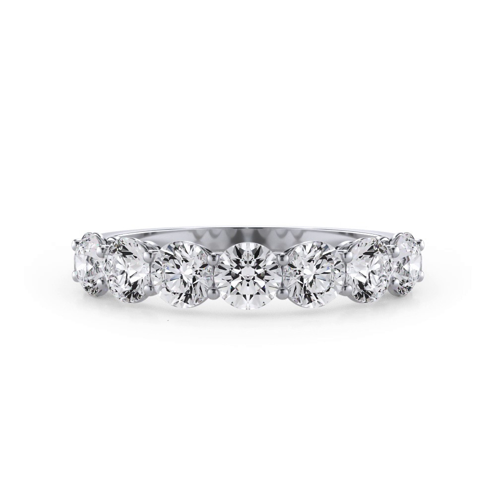 360 degree view of Classic Seven-Stone Round Lab Diamond Band (1.00ct. tw.)