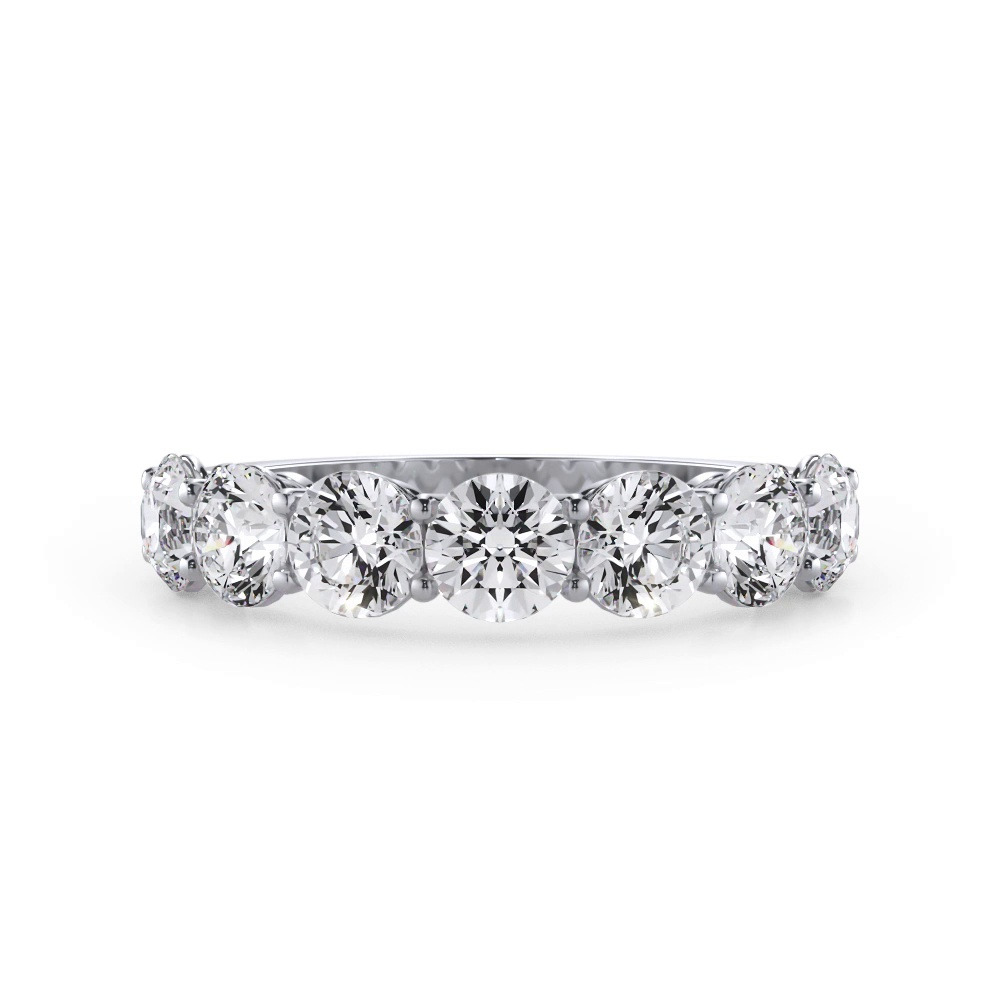 360 degree view of Classic Seven-Stone Round Lab Diamond Band (1.40ct. tw.)