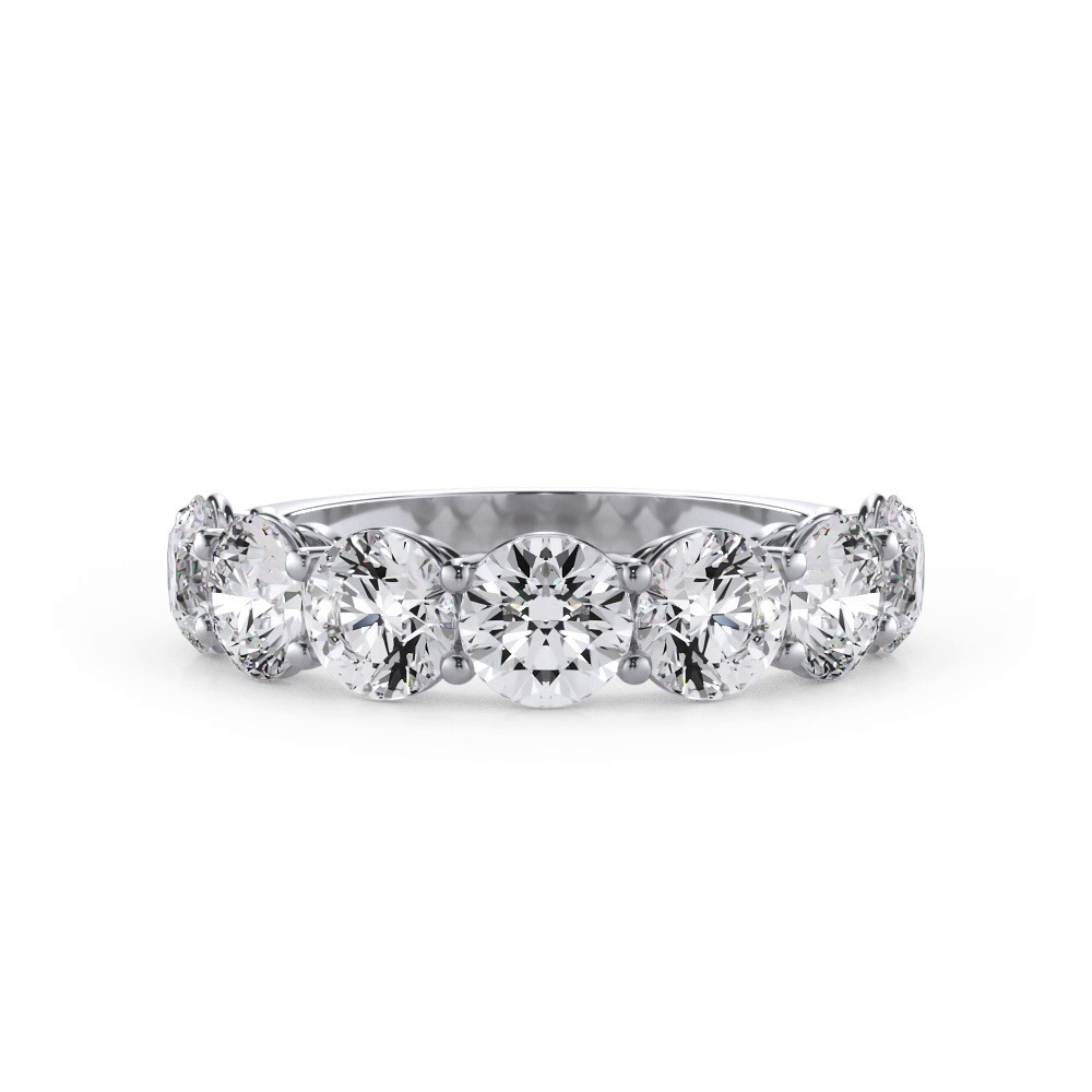 360 degree view of Classic Seven-Stone Round Lab Diamond Band (2.80ct. tw.)