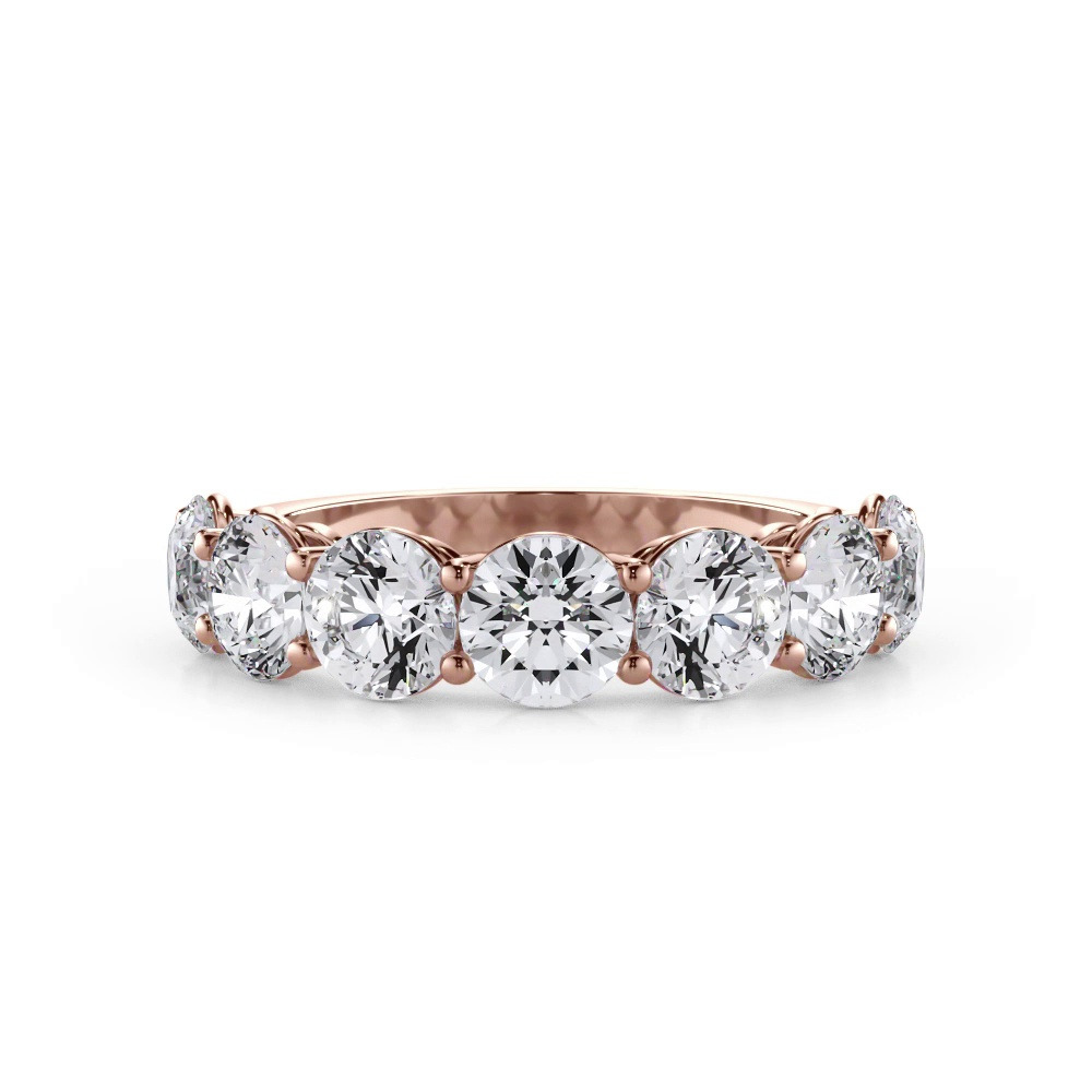 360 degree view of Classic Seven-Stone Round Lab Diamond Band (2.80ct. tw.)