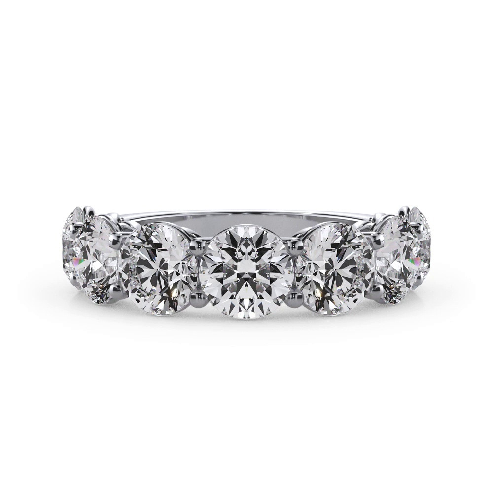 360 degree view of Classic Seven-Stone Round Diamond Band (4.20ct. tw.)