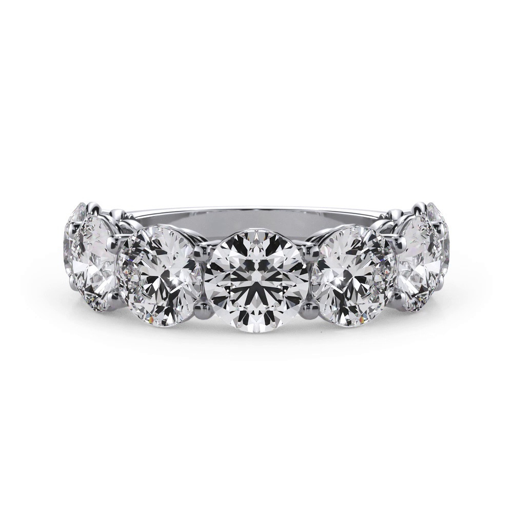 360 degree view of Classic Seven-Stone Round Diamond Band (5.00ct. tw.)