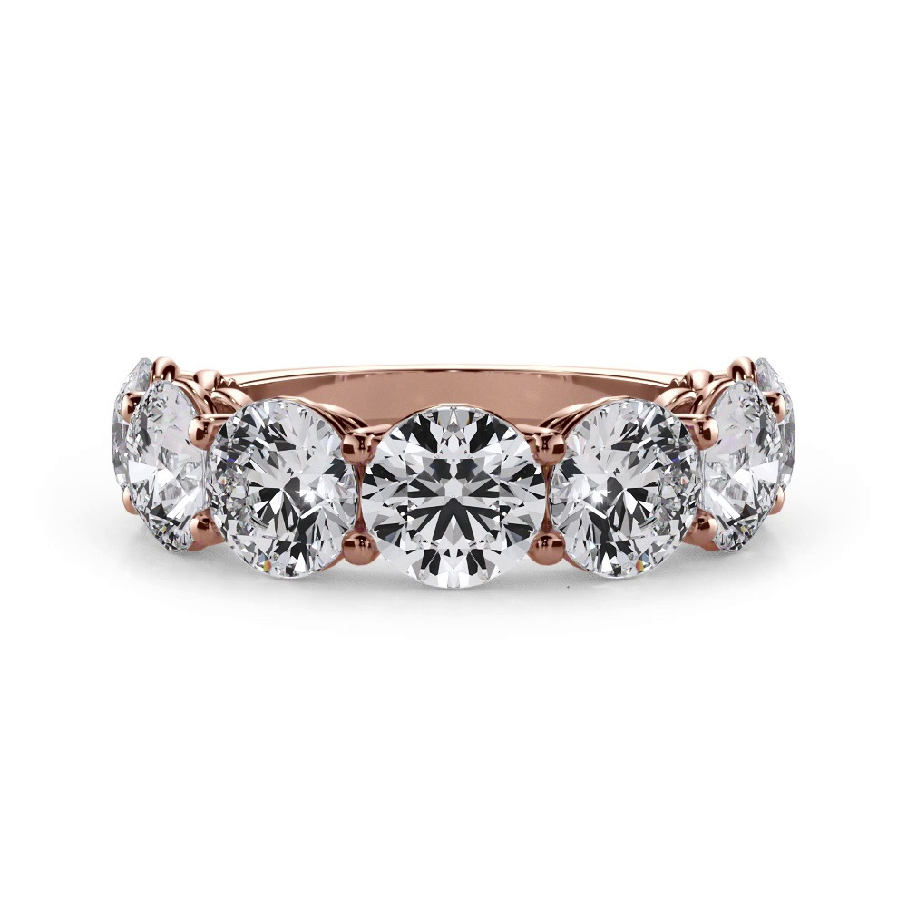 360 degree view of Classic Seven-Stone Round Diamond Band (5.00ct. tw.)