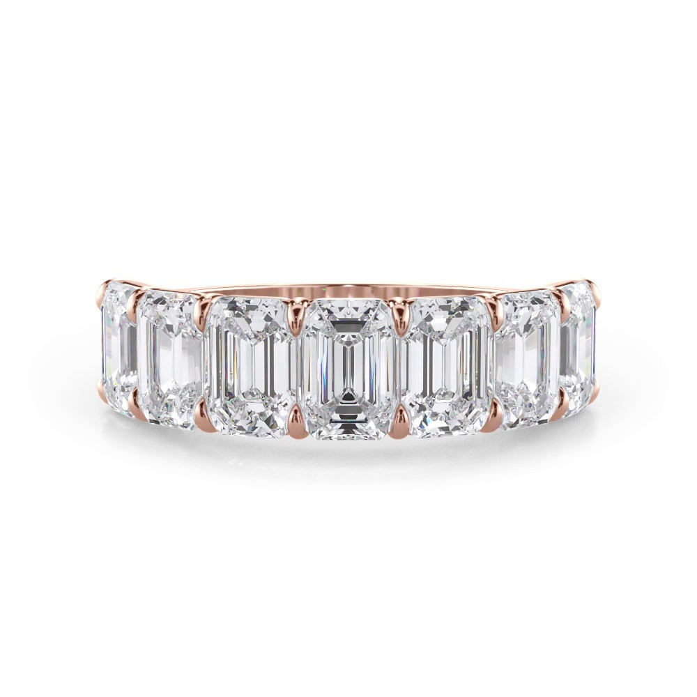 360 degree view of Emerald Cut Diamond 7 Stone Ring (4.20 ct. tw.)