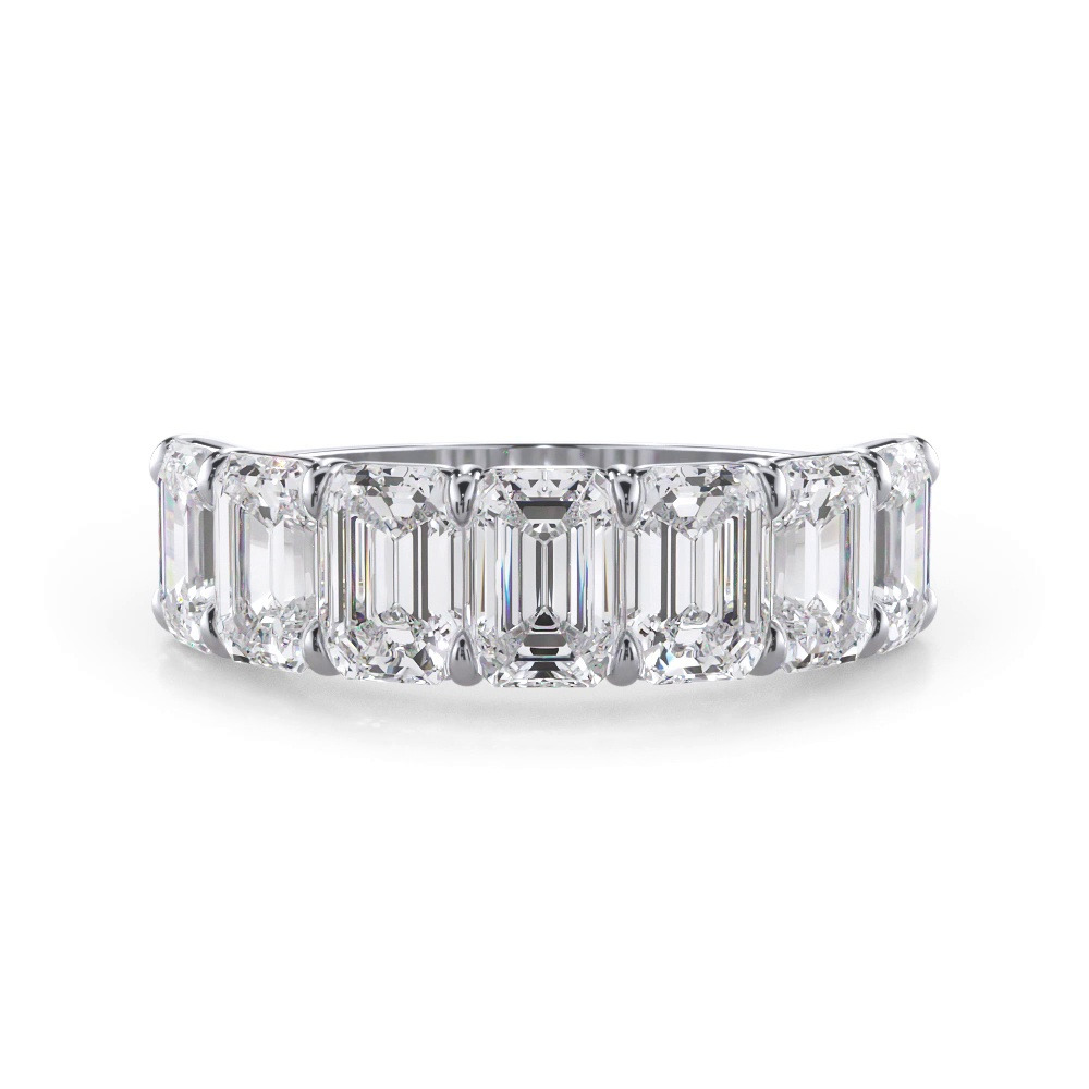 360 degree view of Emerald Cut Diamond 7 Stone Ring (4.20 ct. tw.)