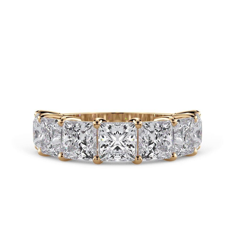 360 degree view of Princess Cut Lab Diamond 7 Stone Ring (5.00 ct. tw.)