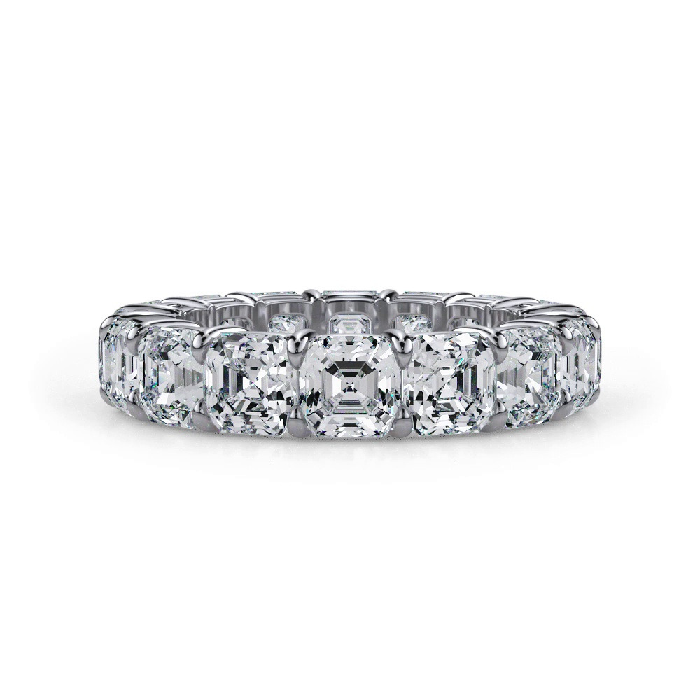 360 degree view of Asscher Cut Lab Diamond Eternity Ring (7.0 ct. tw.)