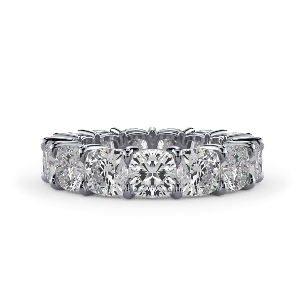360 degree view of Cushion Cut Diamond Eternity Ring (8.0 ct. tw.)