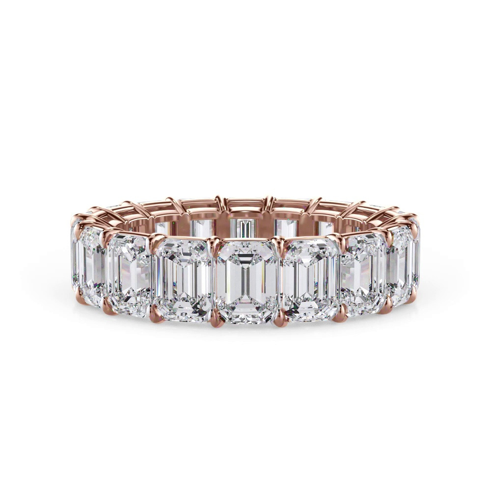 360 degree view of Emerald Cut Diamond Eternity Ring (7.0 ct. tw.)
