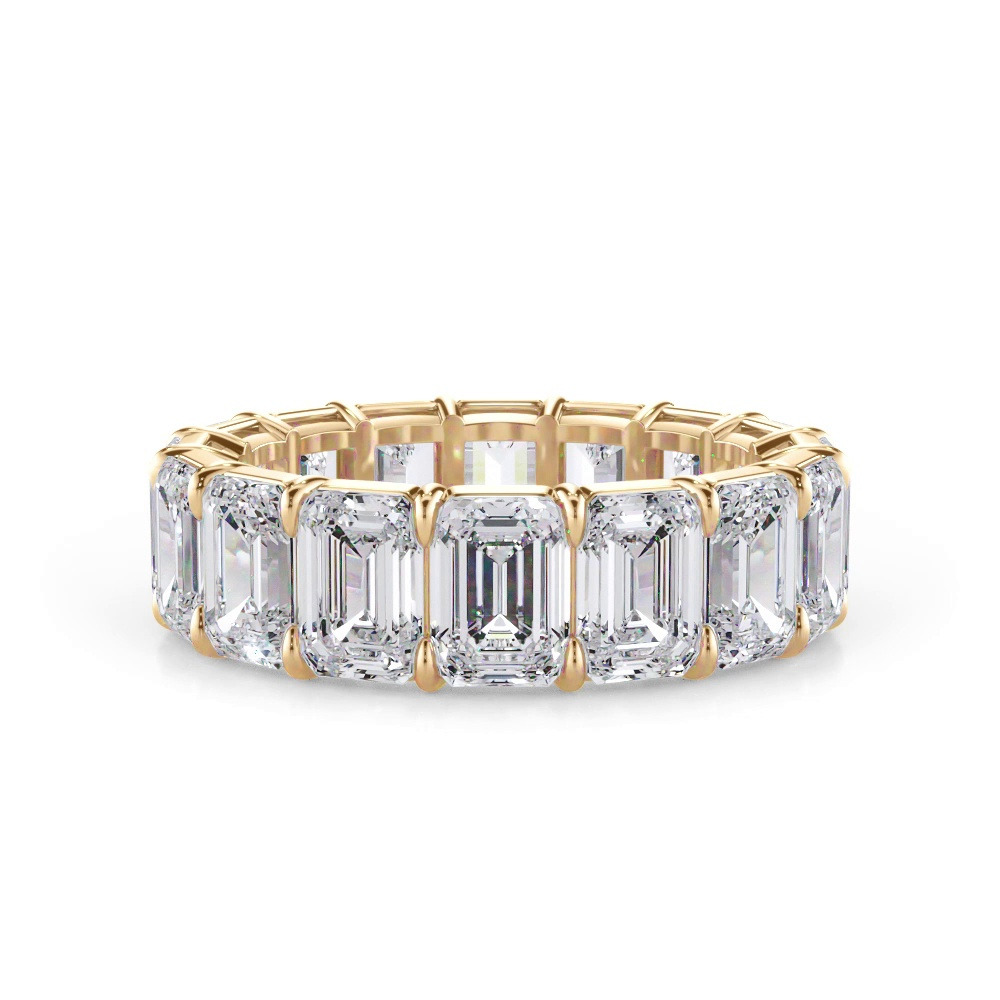 360 degree view of Emerald Cut Lab Diamond Eternity Ring (8.0 ct. tw.)