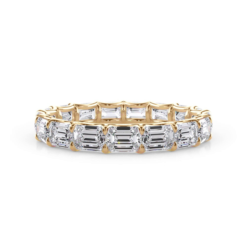 360 degree view of East-West Emerald-Cut Diamond U-Prong Eternity Ring (3.00ct. tw.)