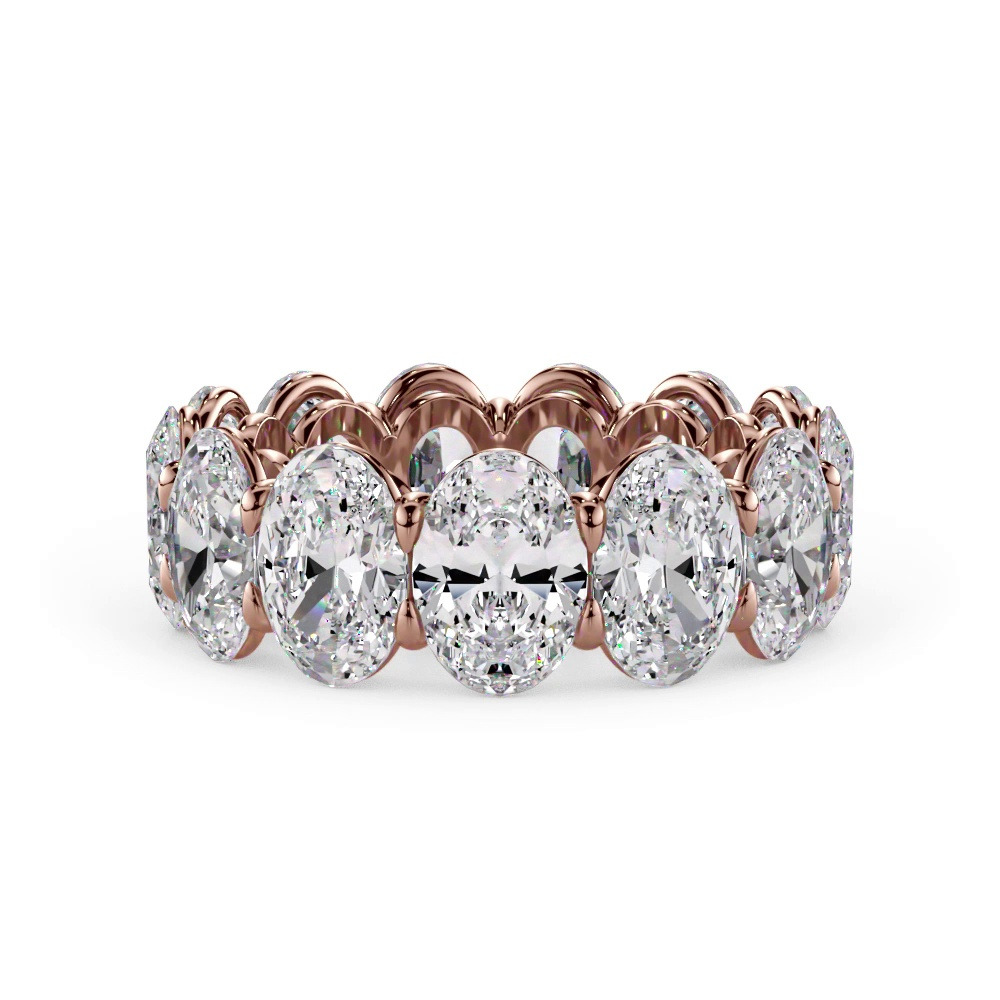 360 degree view of Oval Cut Diamond Eternity Ring (9.5 ct. tw.)