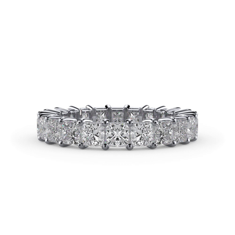 360 degree view of Princess Cut Lab Diamond Eternity Ring (6.0 ct. tw.)