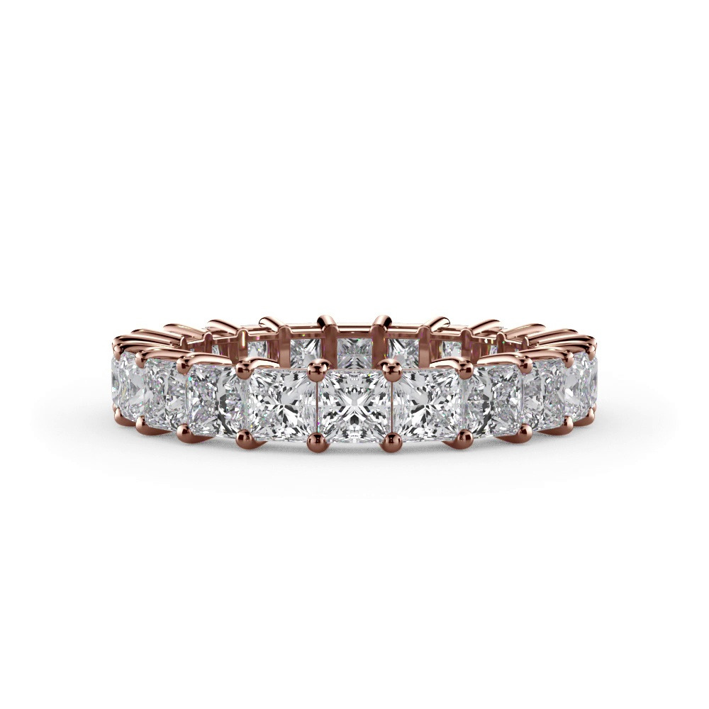 360 degree view of Princess Cut Lab Diamond Eternity Ring (6.0 ct. tw.)