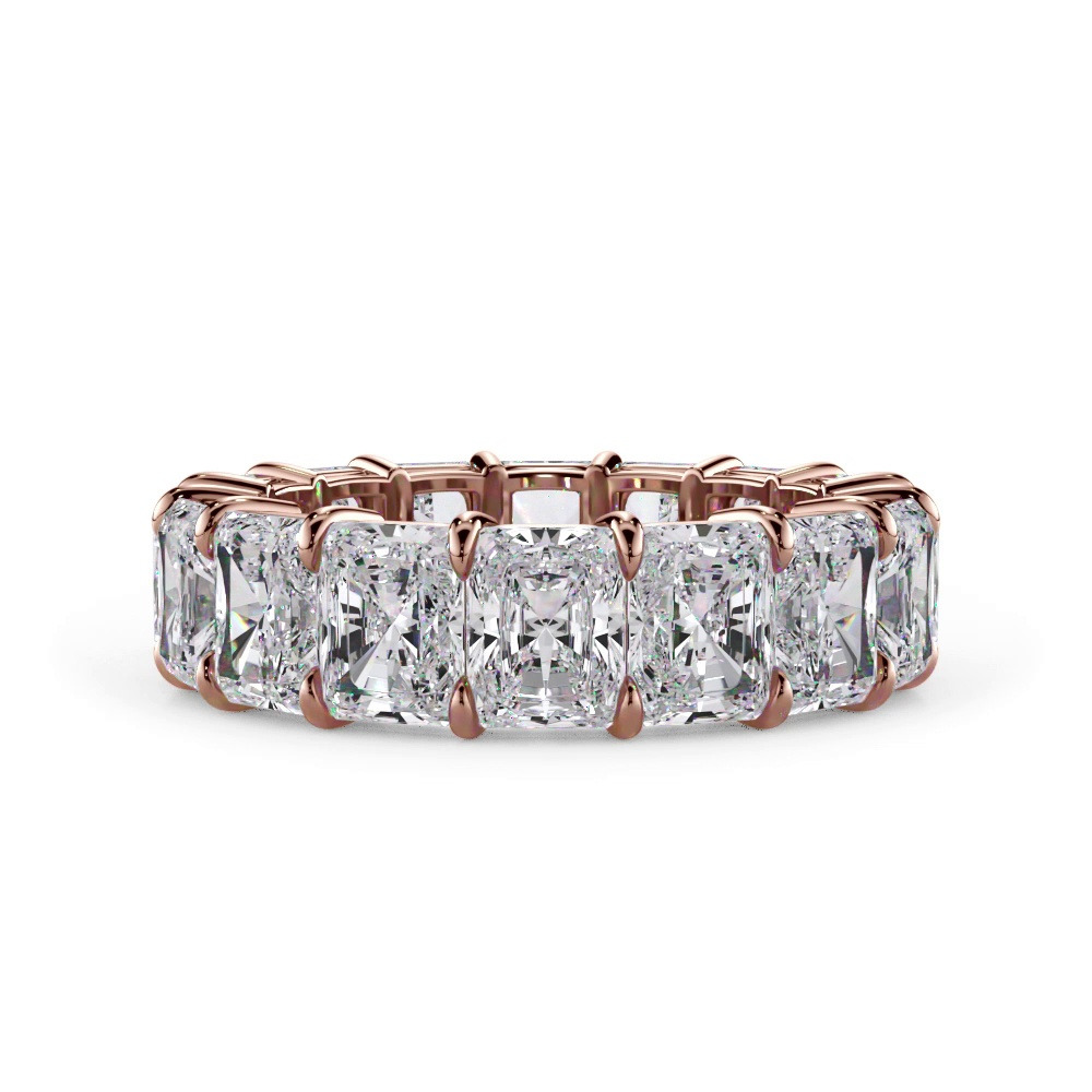 360 degree view of Radiant Cut Lab Diamond Eternity Ring (8.0 ct. tw.)
