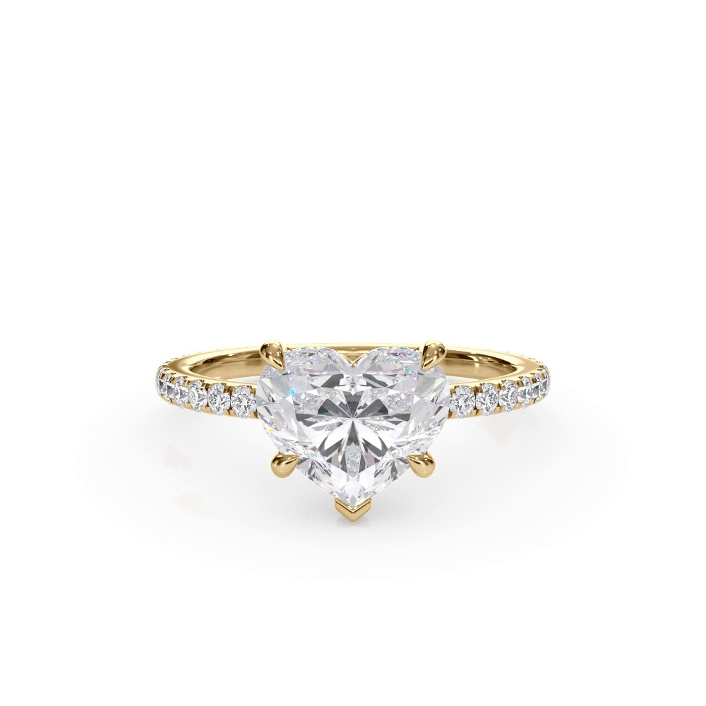 360 degree view of Bellora Pavé Hidden Halo Engagement Ring