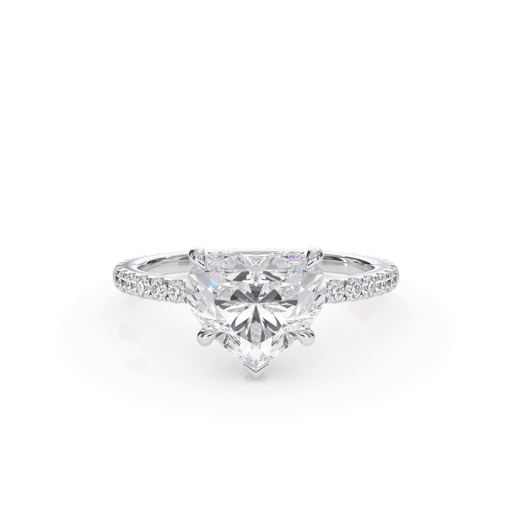 360 degree view of Bellora Pavé Hidden Halo Engagement Ring