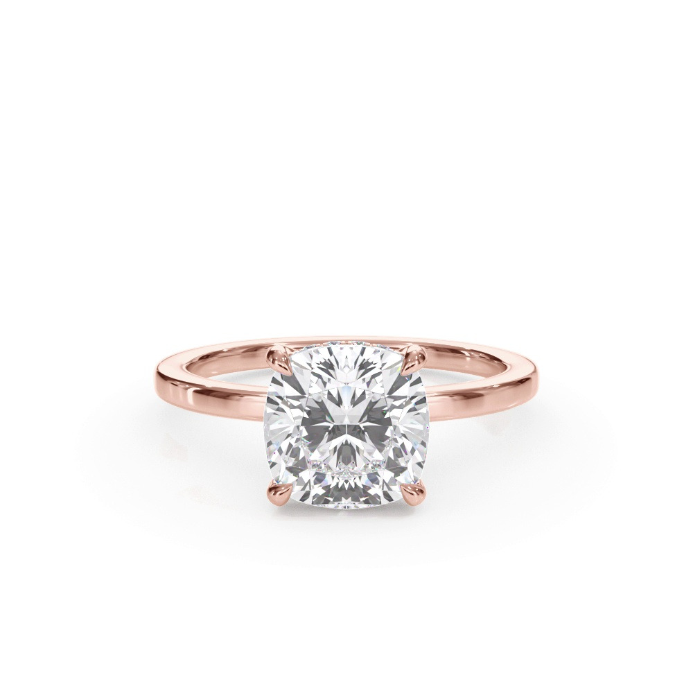 360 degree view of Bellora Hidden Halo Lab Engagement Ring