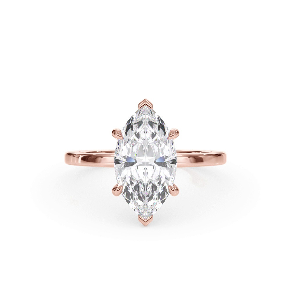 360 degree view of Bellora Hidden Halo Lab Engagement Ring