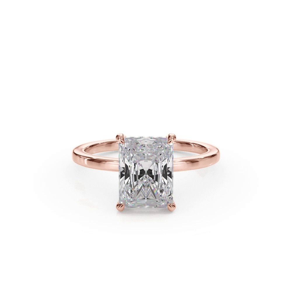 360 degree view of Bellora Hidden Halo Lab Engagement Ring