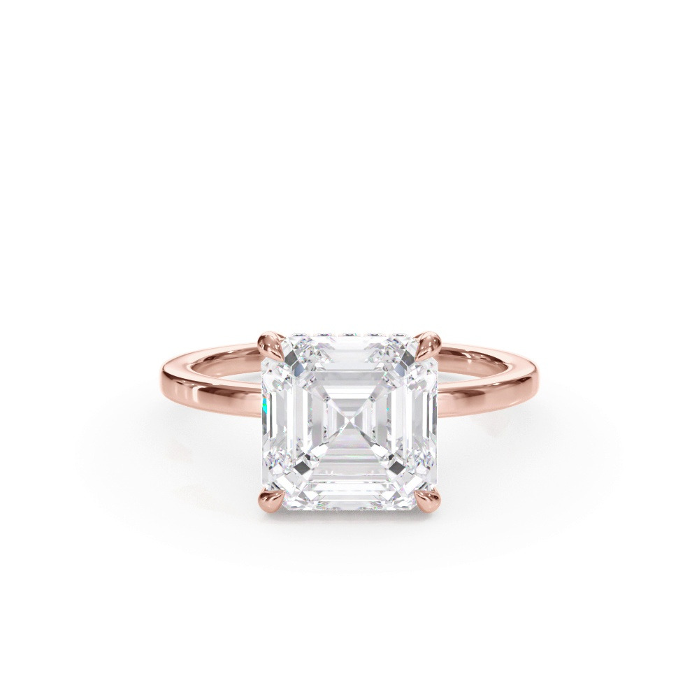 360 degree view of Bellora Hidden Halo Lab Engagement Ring