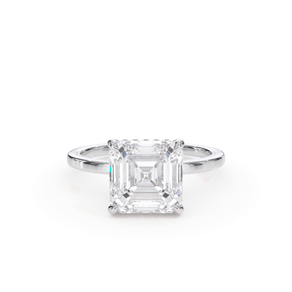 360 degree view of Bellora Hidden Halo Lab Engagement Ring
