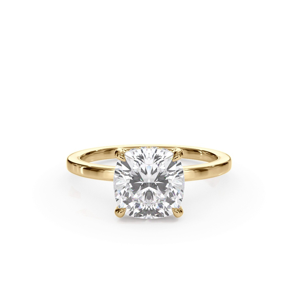 360 degree view of Bellora Hidden Halo Lab Engagement Ring