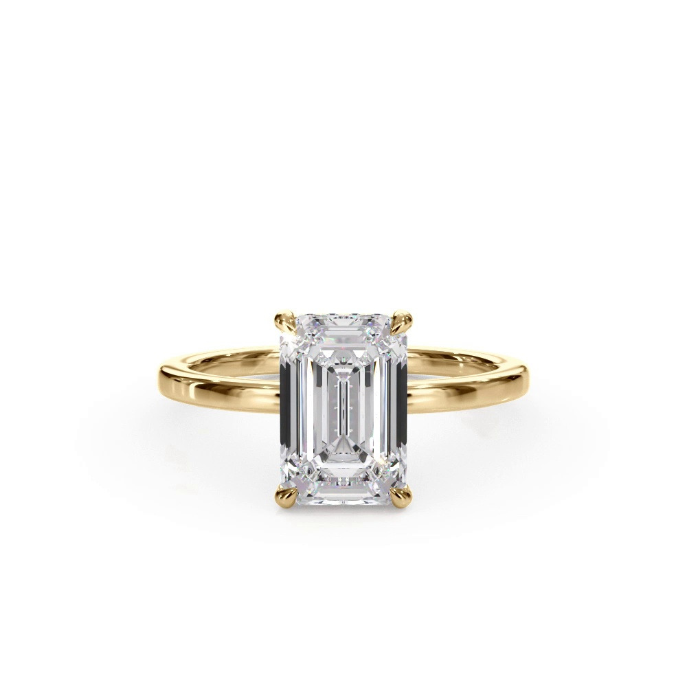 360 degree view of Bellora Hidden Halo Lab Engagement Ring