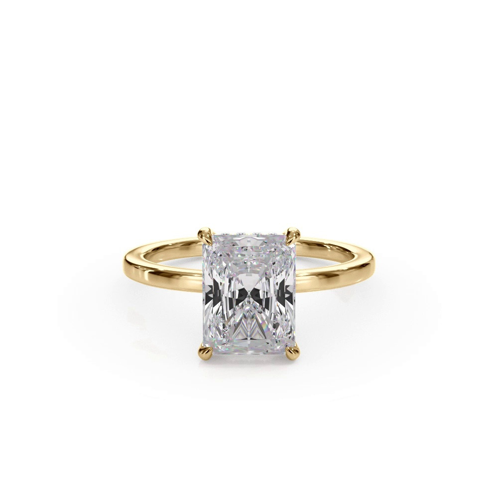 360 degree view of Bellora Hidden Halo Lab Engagement Ring