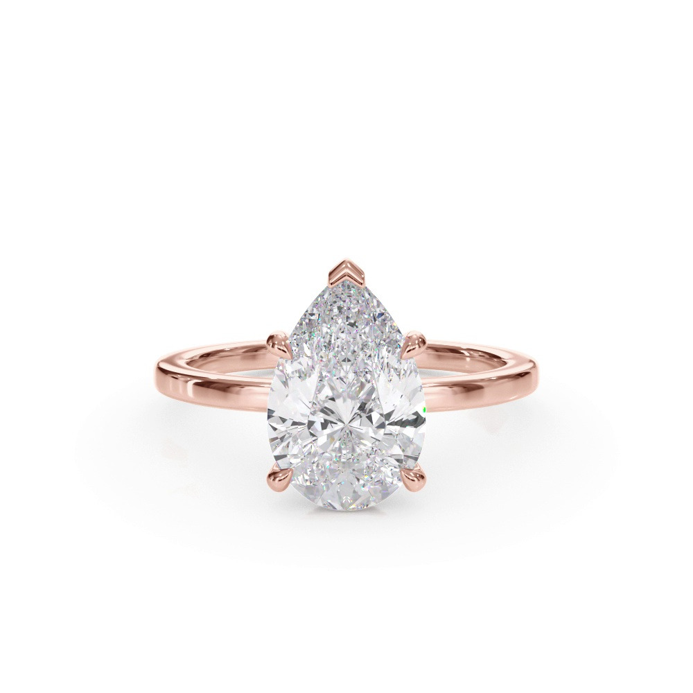 360 degree view of Bellora Hidden Halo Lab Engagement Ring