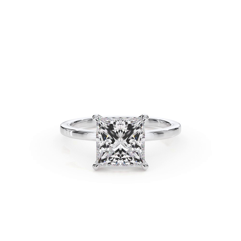 360 degree view of Bellora Hidden Halo Lab Engagement Ring