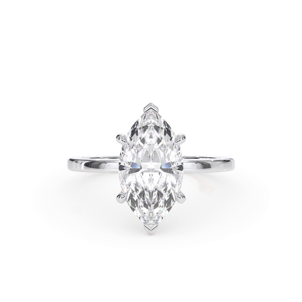 360 degree view of Bellora Hidden Halo Lab Engagement Ring