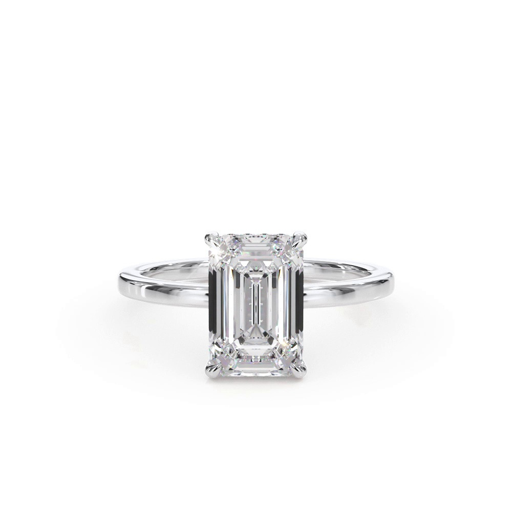 360 degree view of Bellora Hidden Halo Lab Engagement Ring