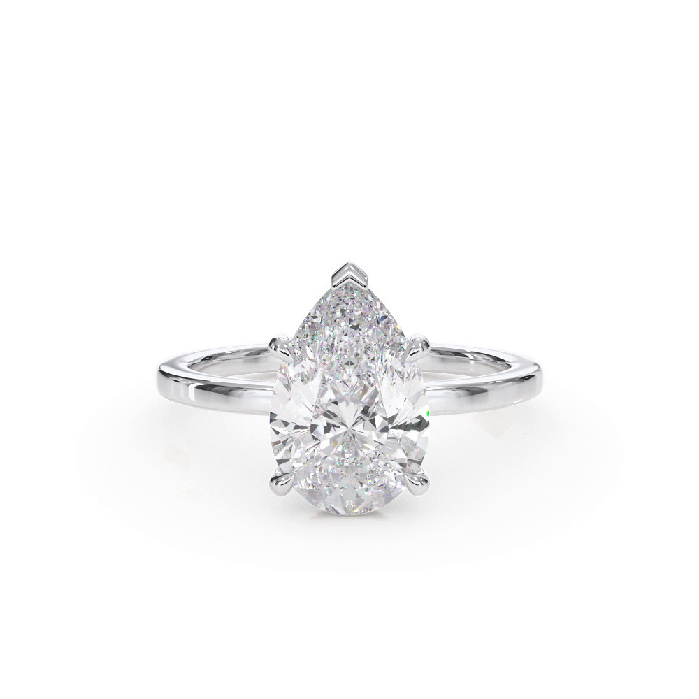 360 degree view of Bellora Hidden Halo Lab Engagement Ring
