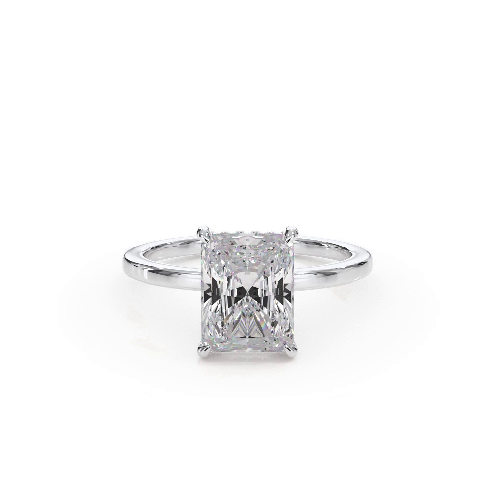 360 degree view of Bellora Hidden Halo Lab Engagement Ring
