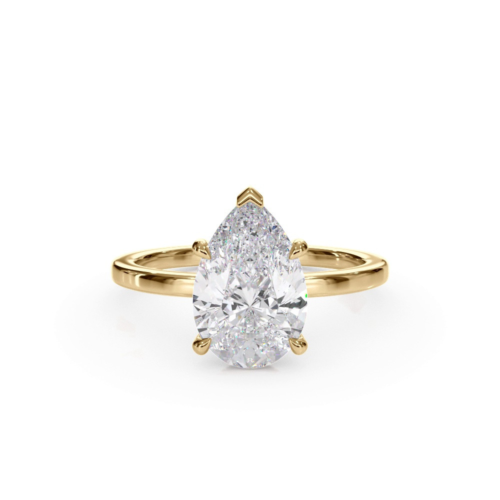 360 degree view of Bellora Hidden Halo Lab Engagement Ring