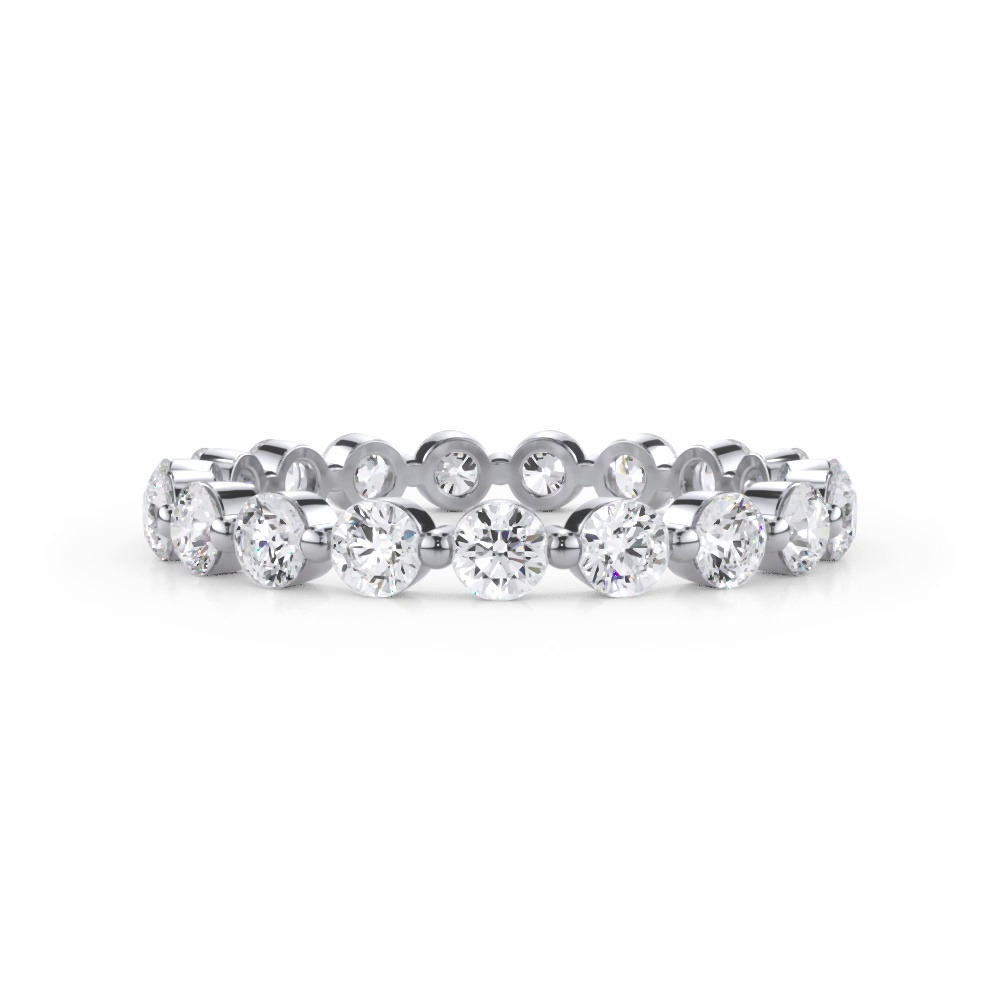 360 degree view of Round Shared-Prong Lab Diamond Eternity Band (1.20ct. tw.)