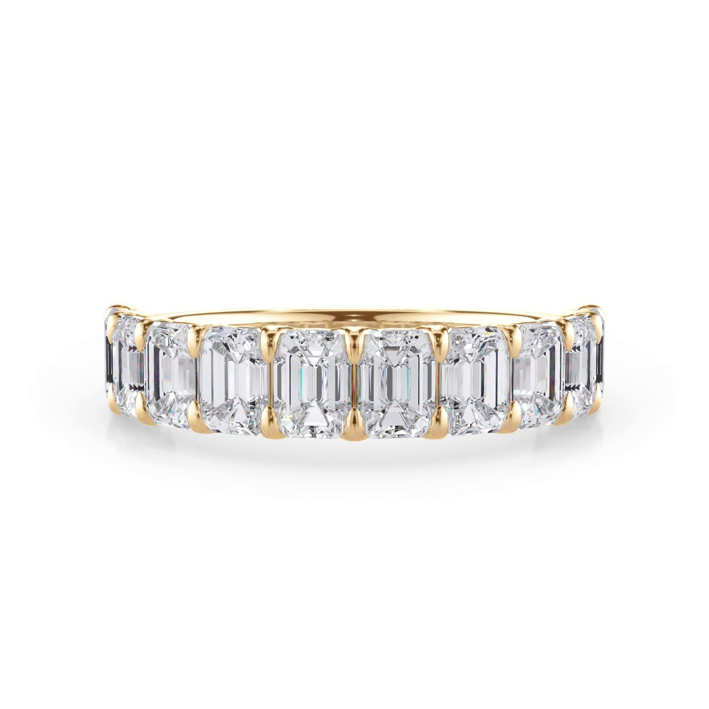360 degree view of Emerald-Cut Diamond Scalloped Band (2.40 ct. tw.)