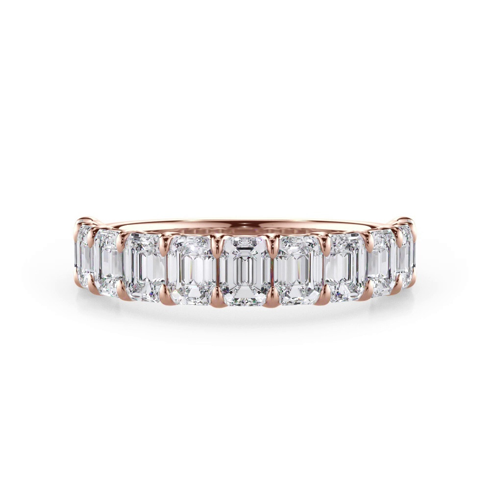 360 degree view of Emerald-Cut Diamond Scalloped Band (2.00 ct. tw.)