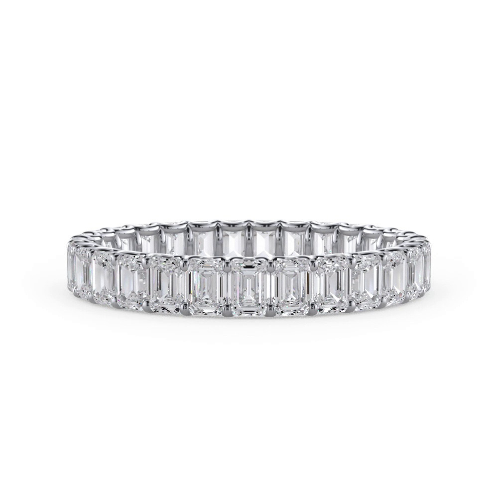 360 degree view of U-Prong Emerald-Cut Lab Diamond Eternity Band (2.00ct. tw.)