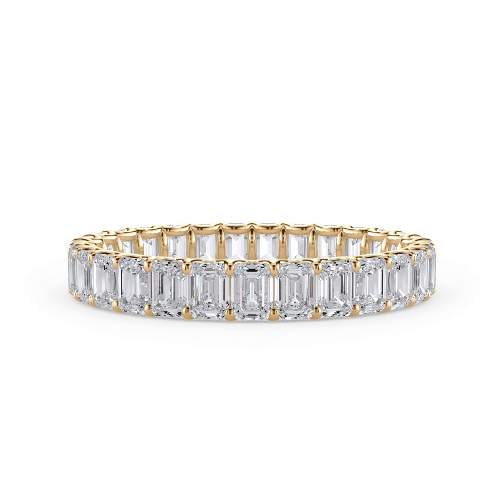 360 degree view of U-Prong Emerald-Cut Lab Diamond Eternity Band (2.00ct. tw.)
