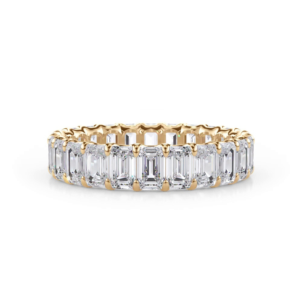 360 degree view of U-Prong Emerald-Cut Lab Diamond Eternity Band (3.00ct. tw.)